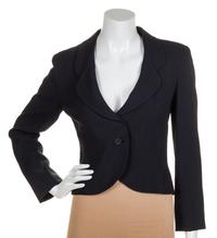 A Chanel Black Evening Suit, Size 38.
