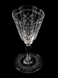 A Group of Six Austrian Cut Glass Drinking Articles