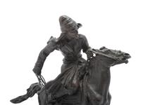 A Russian Bronze of a Figure on Horseback