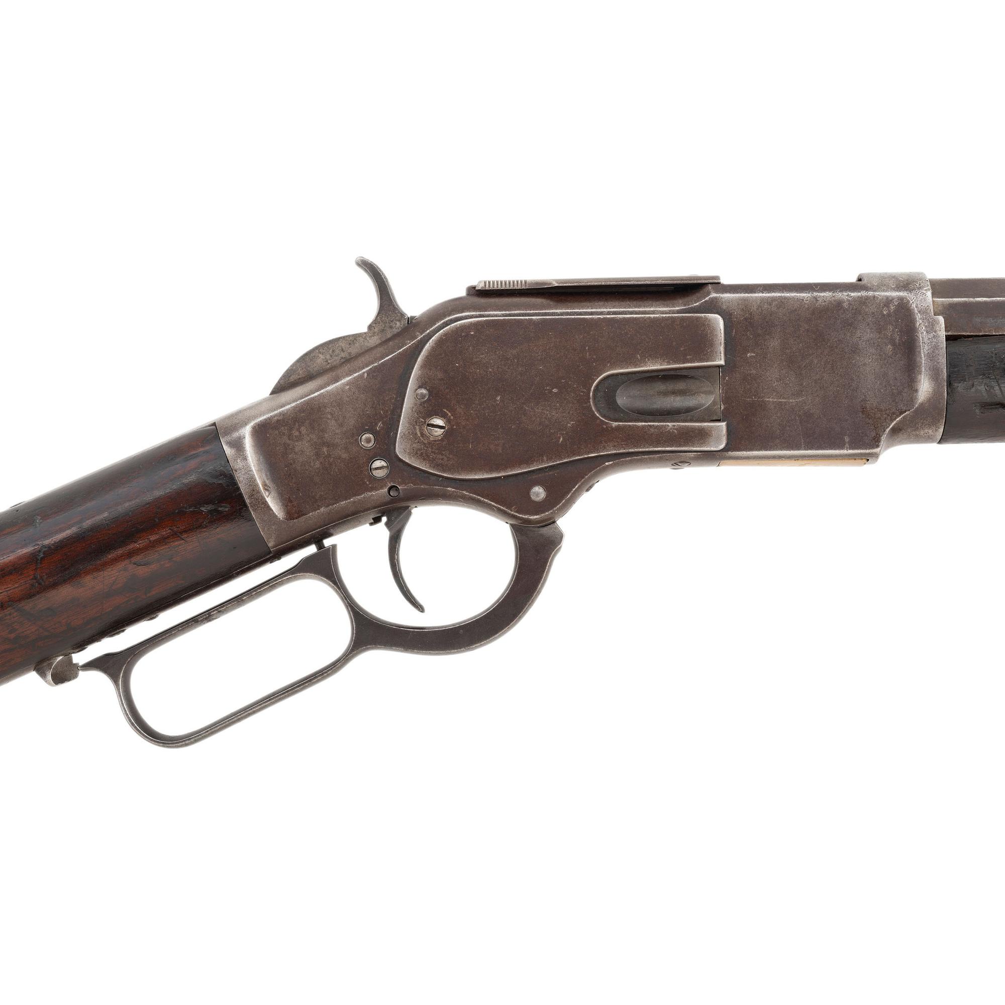 Special Order Winchester Model 1873 with Half Octagon Barrel and Button Magazine
