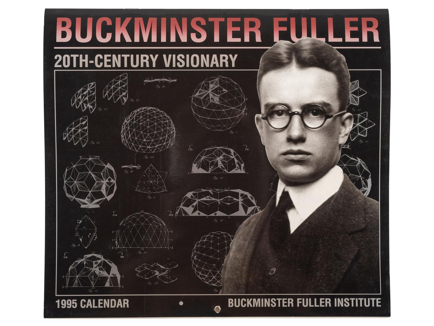 FULLER, R. Buckminster (1895-1983). A collection of 6 Dymaxion map posters, one SIGNED by Fuller and one with notations in his hand.