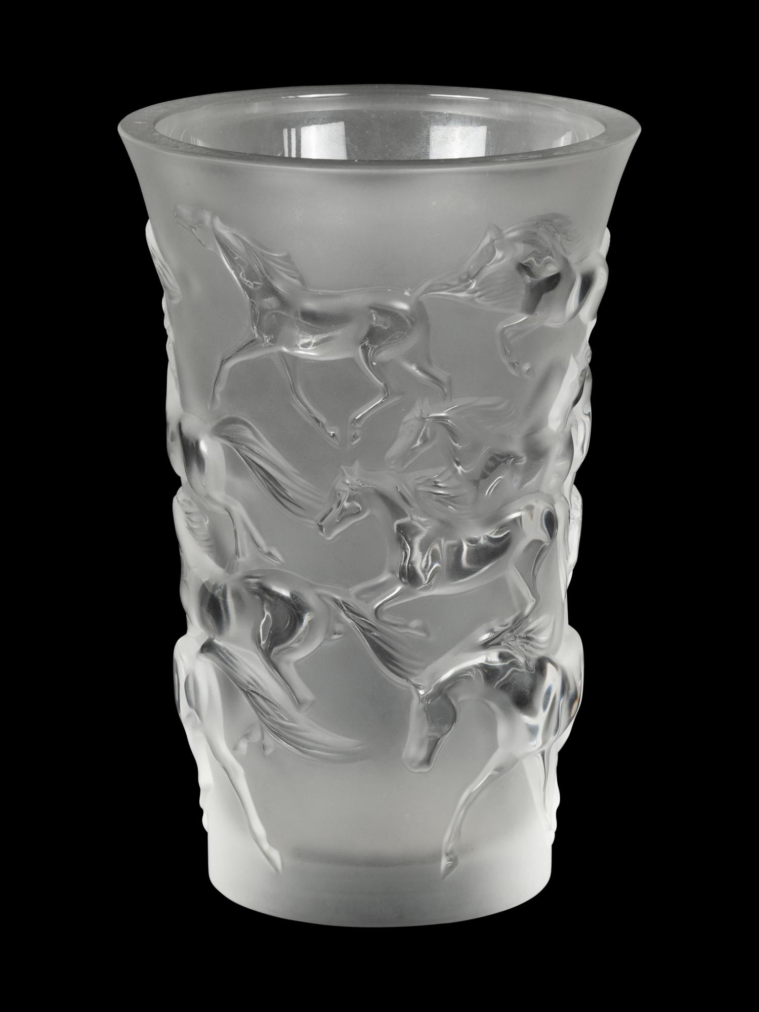 A Lalique Frosted Glass Vase
