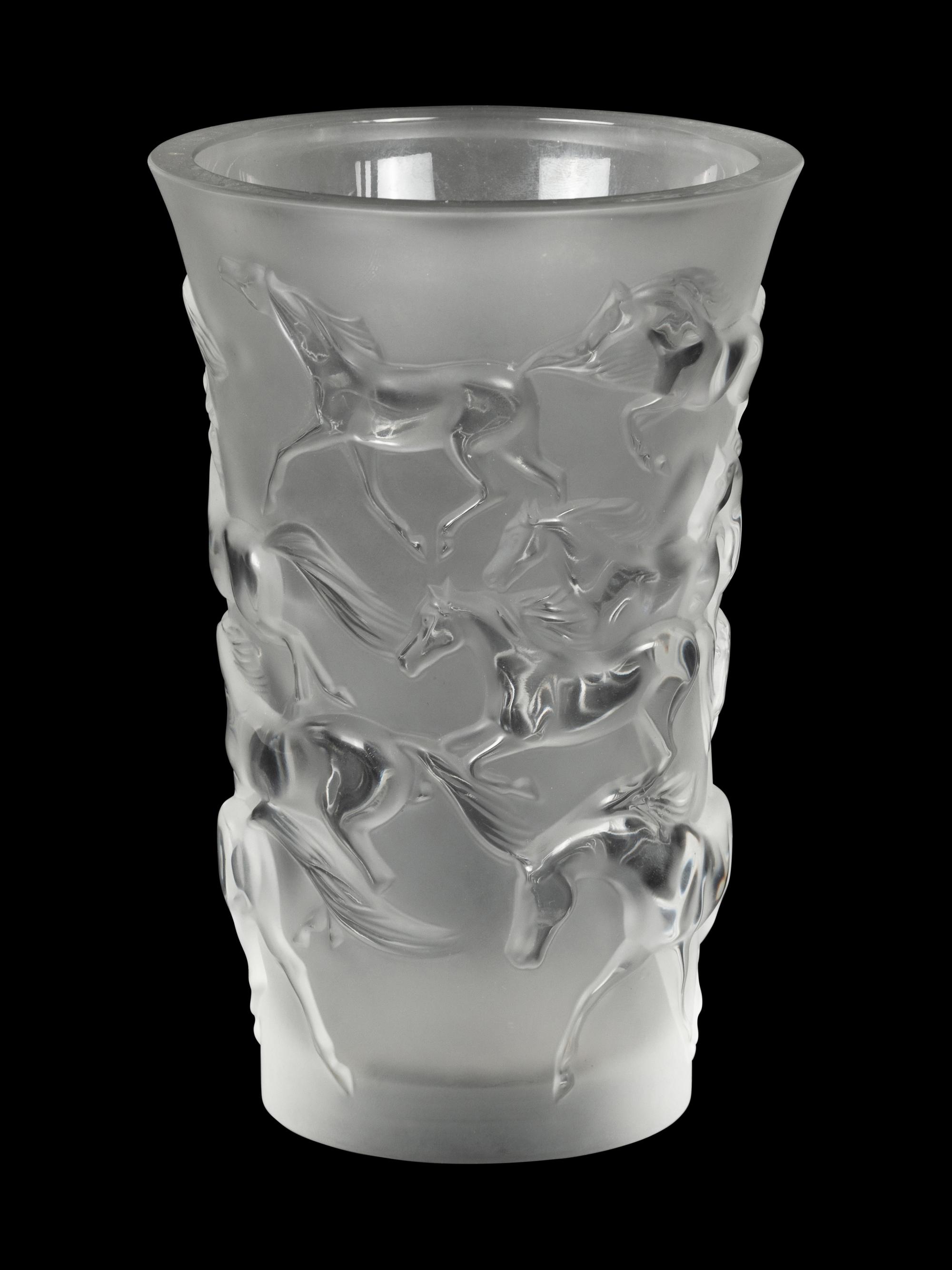 A Lalique Frosted Glass Vase