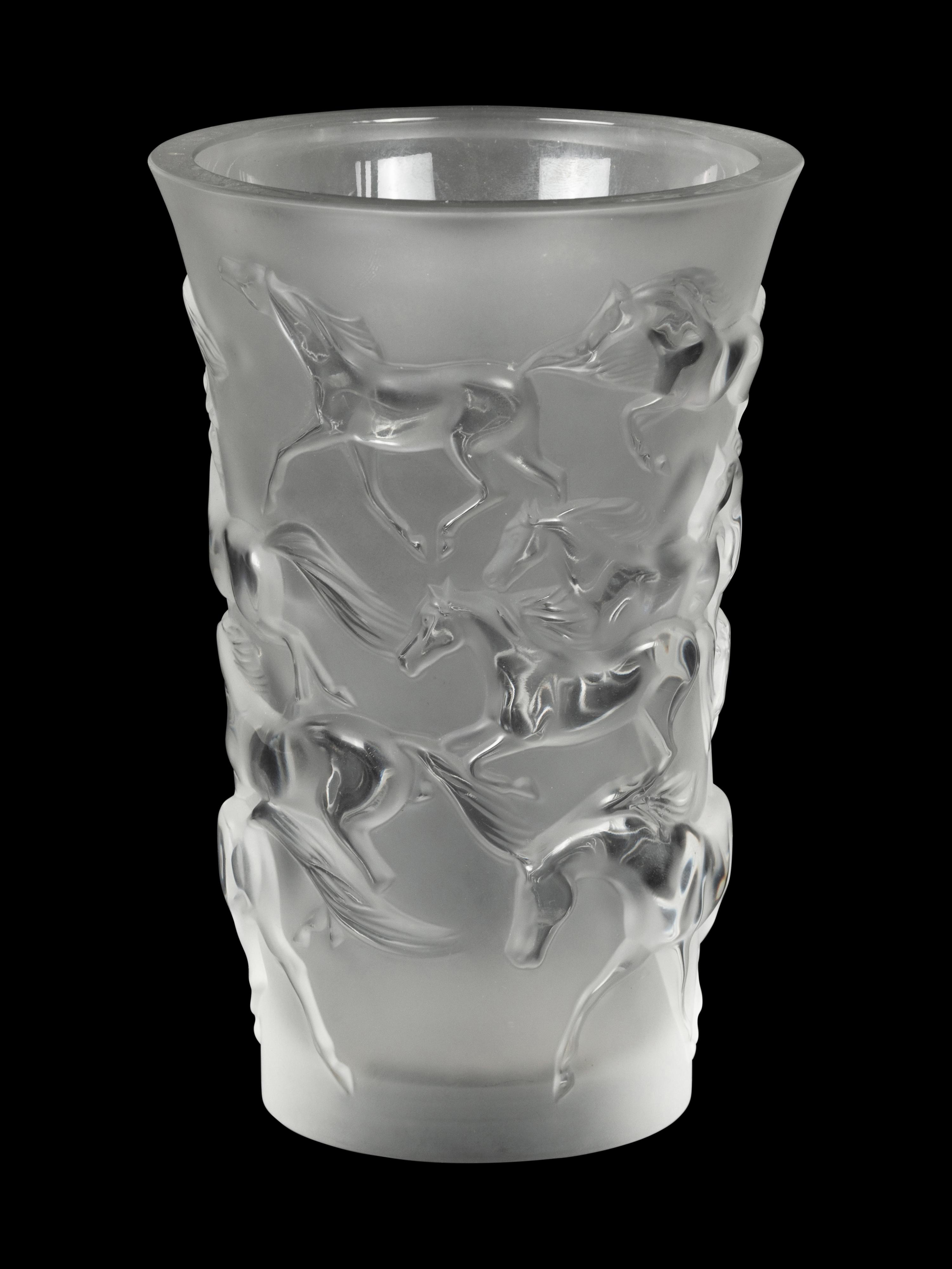 A Lalique Frosted Glass Vase