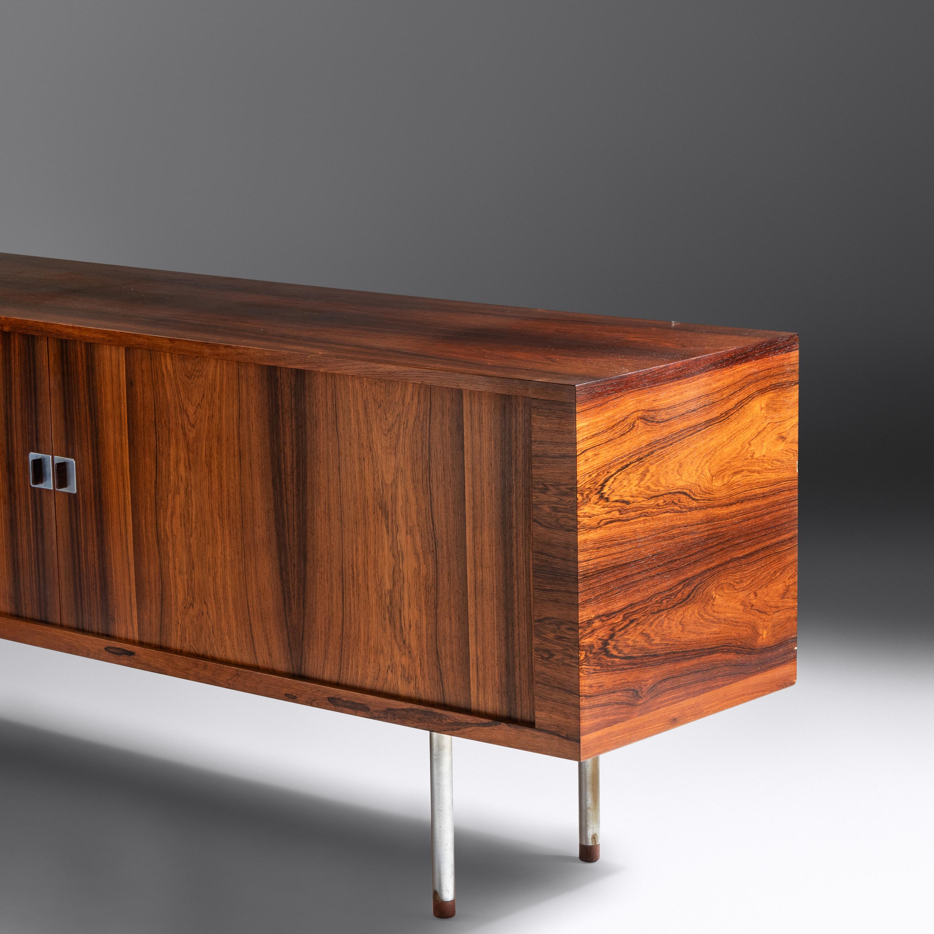 Tambour Credenza, model RY-25, c. 1960 Ry Mobler, Denmark