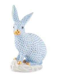 A Large Herend Porcelain Rabbit