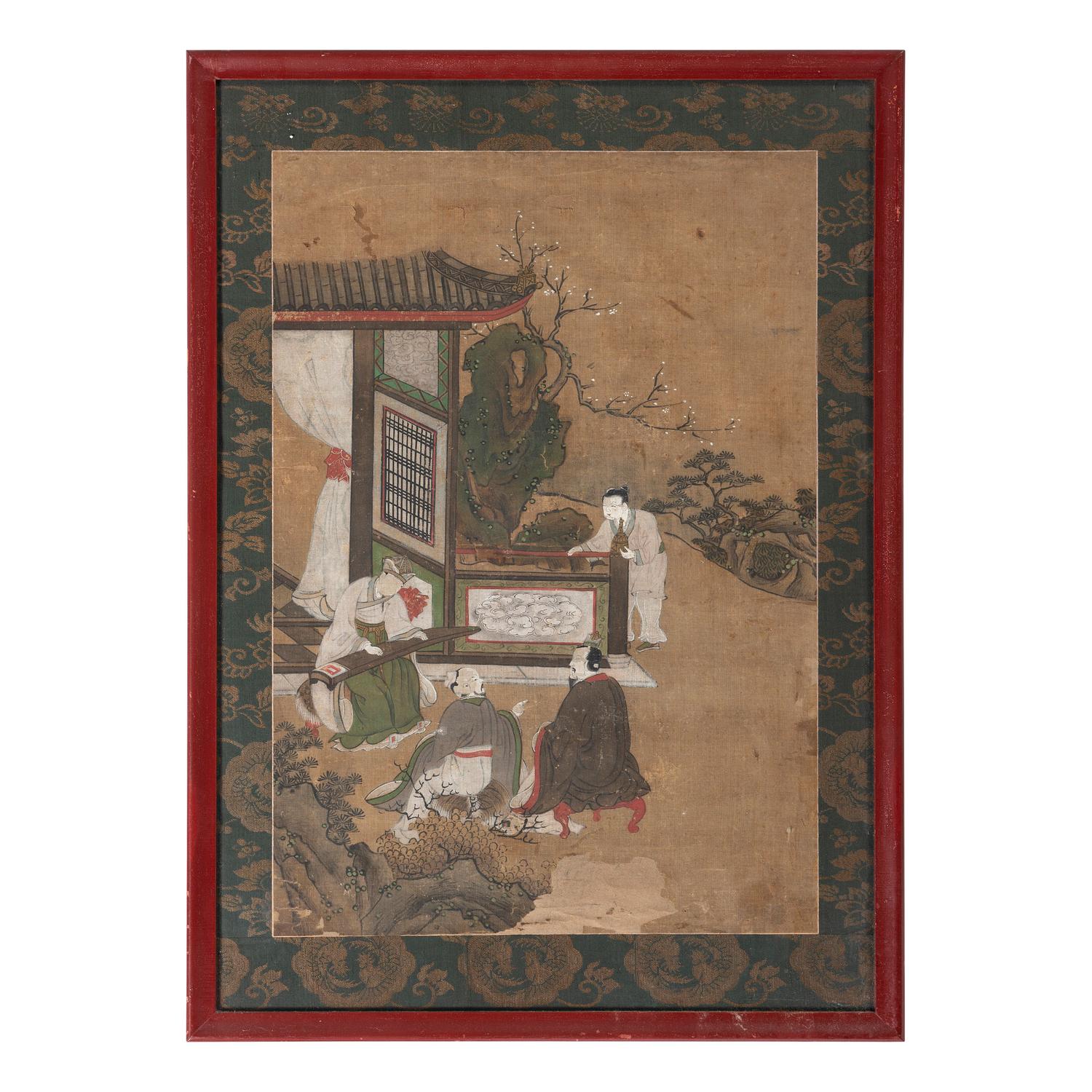 A Chinese Painting on Silk