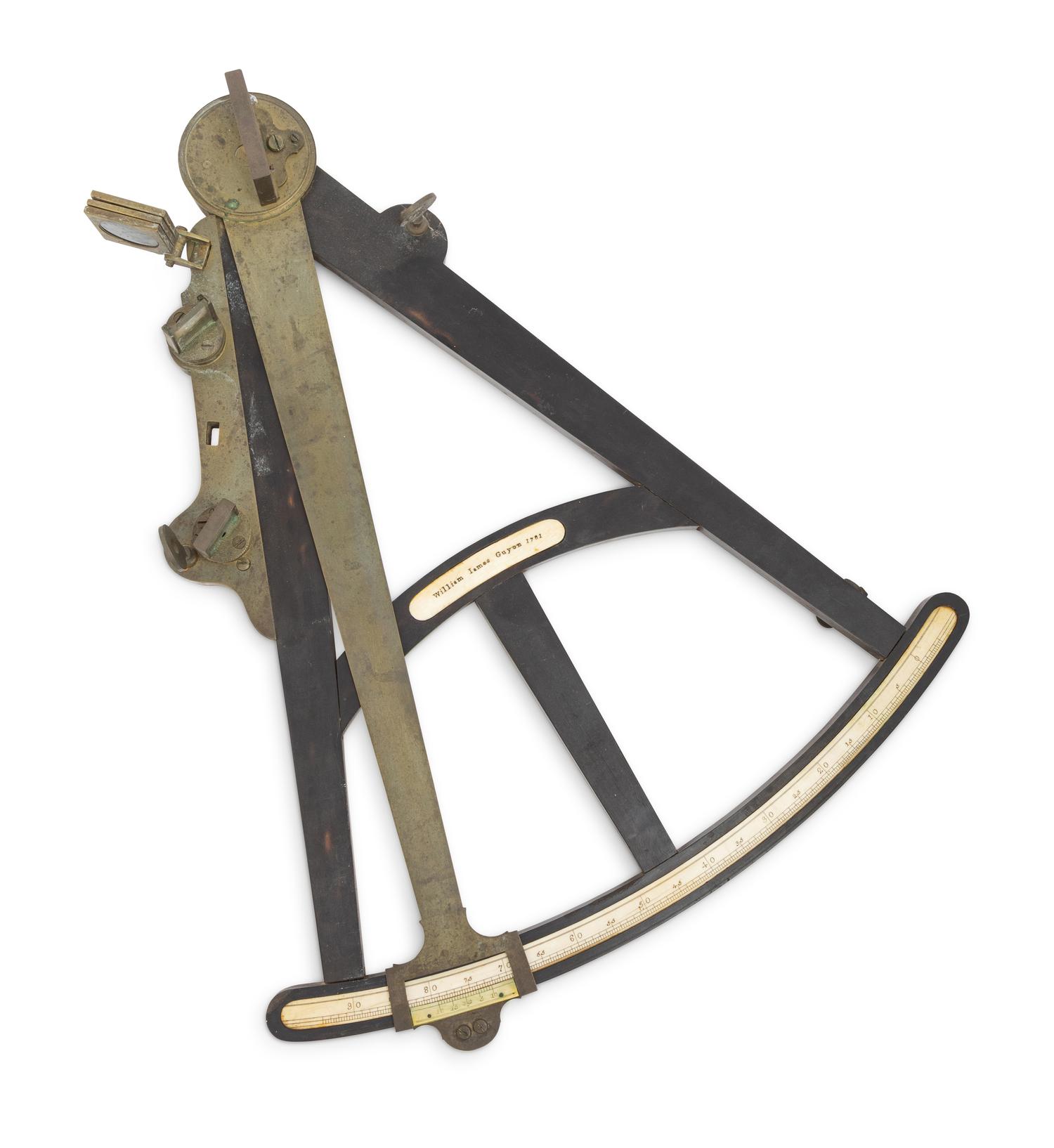 A George III Ebony and Bronze Mounted Octant