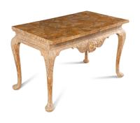 A George II Gilt-Gesso and Marmo Giallo Marble Table