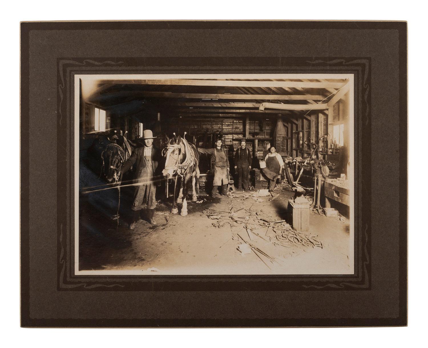 [Early Photography]. A group of 16 photographs with occupational, military, and patriotic interest.