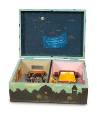 A Surrealist Painted Table Box