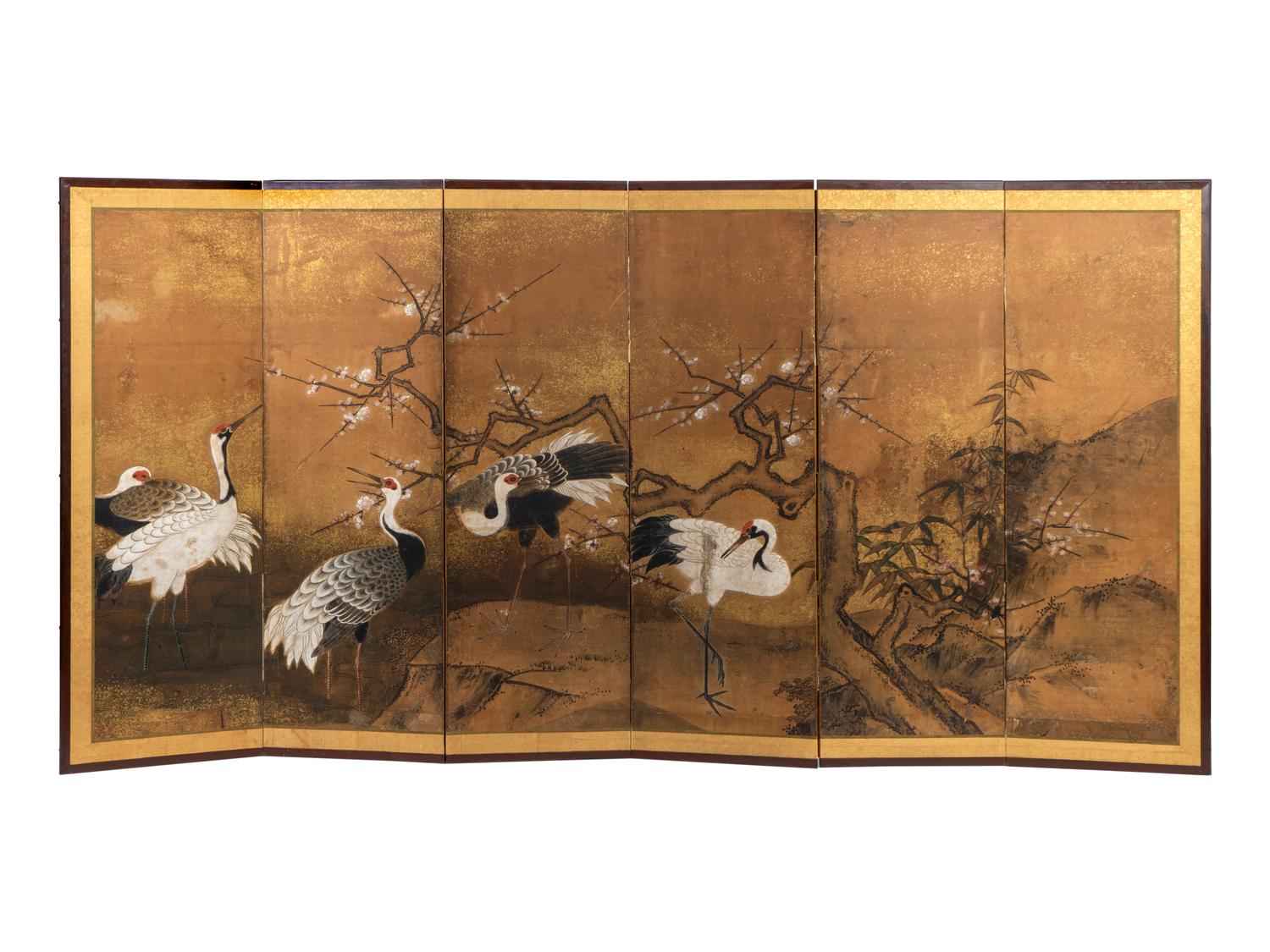 A Chinese Six-Panel Wall Screen — EARLY 20TH CENTURY