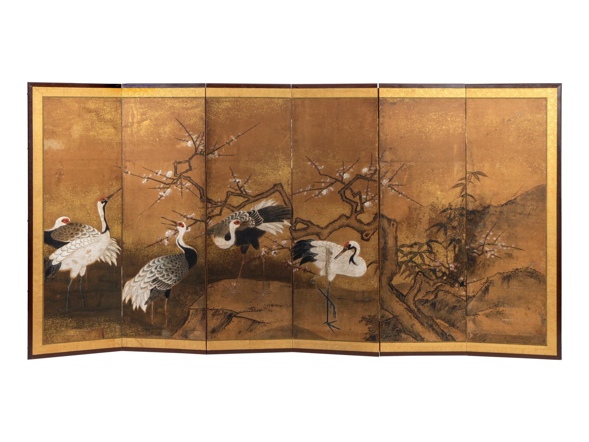 A Chinese Six-Panel Wall Screen — EARLY 20TH CENTURY