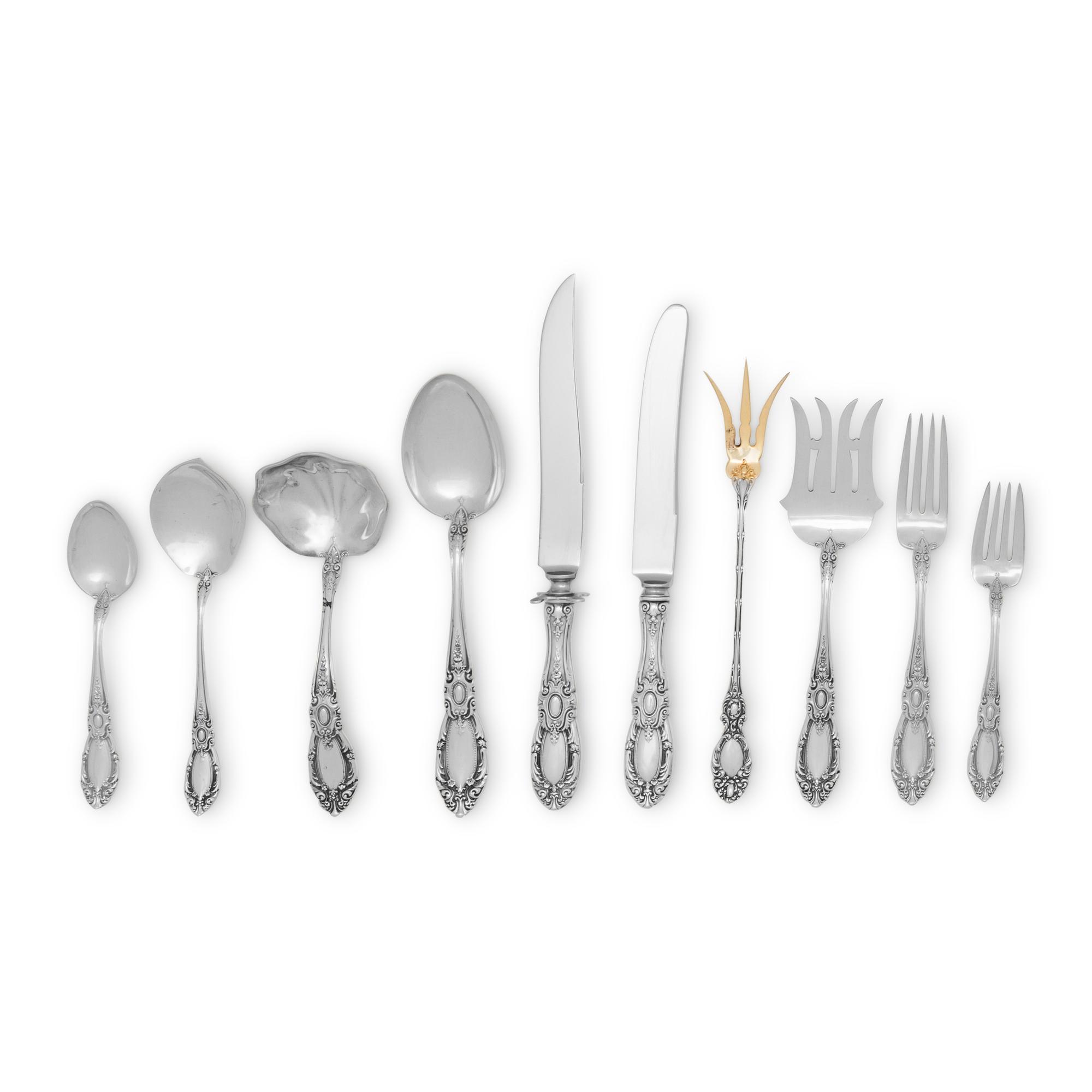 An American Silver Flatware Service