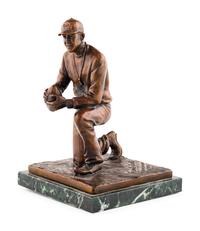 Mike Ditka's Personally Owned Frank Leahy Award/Sculpture by Jerry McKenna Formerly Displayed in Ditka's Chicago Home