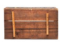 A Slat-Wood 'Marvin's Superior' Hinged-Lid Cracker Box