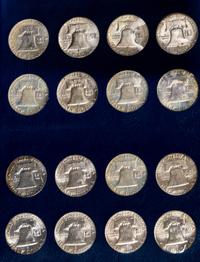 A Collection of Thirty-Five Benjamin Franklin 50c Coins