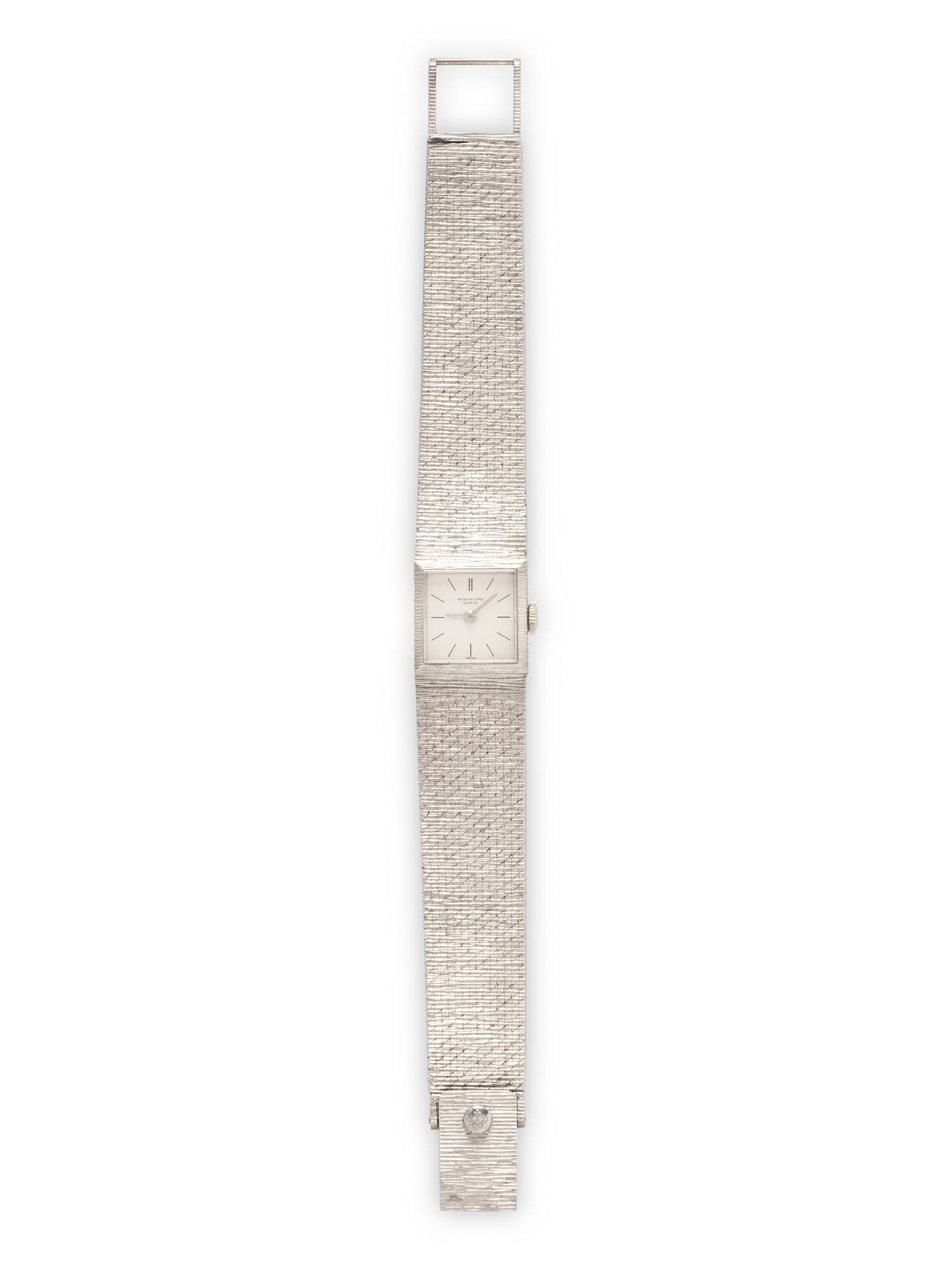 PATEK PHILIPPE, 18K WHITE GOLD WATCH