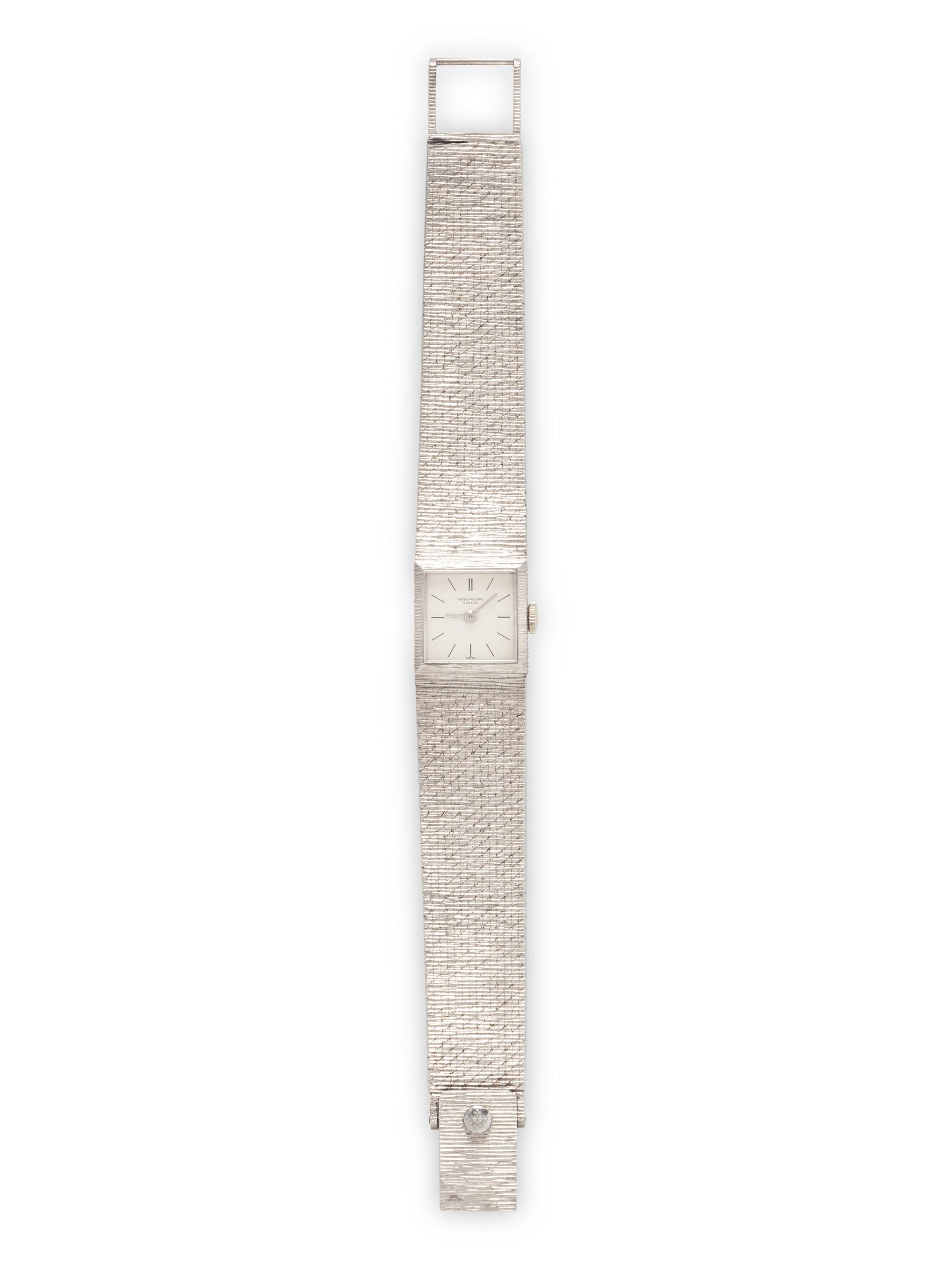 PATEK PHILIPPE, 18K WHITE GOLD WATCH