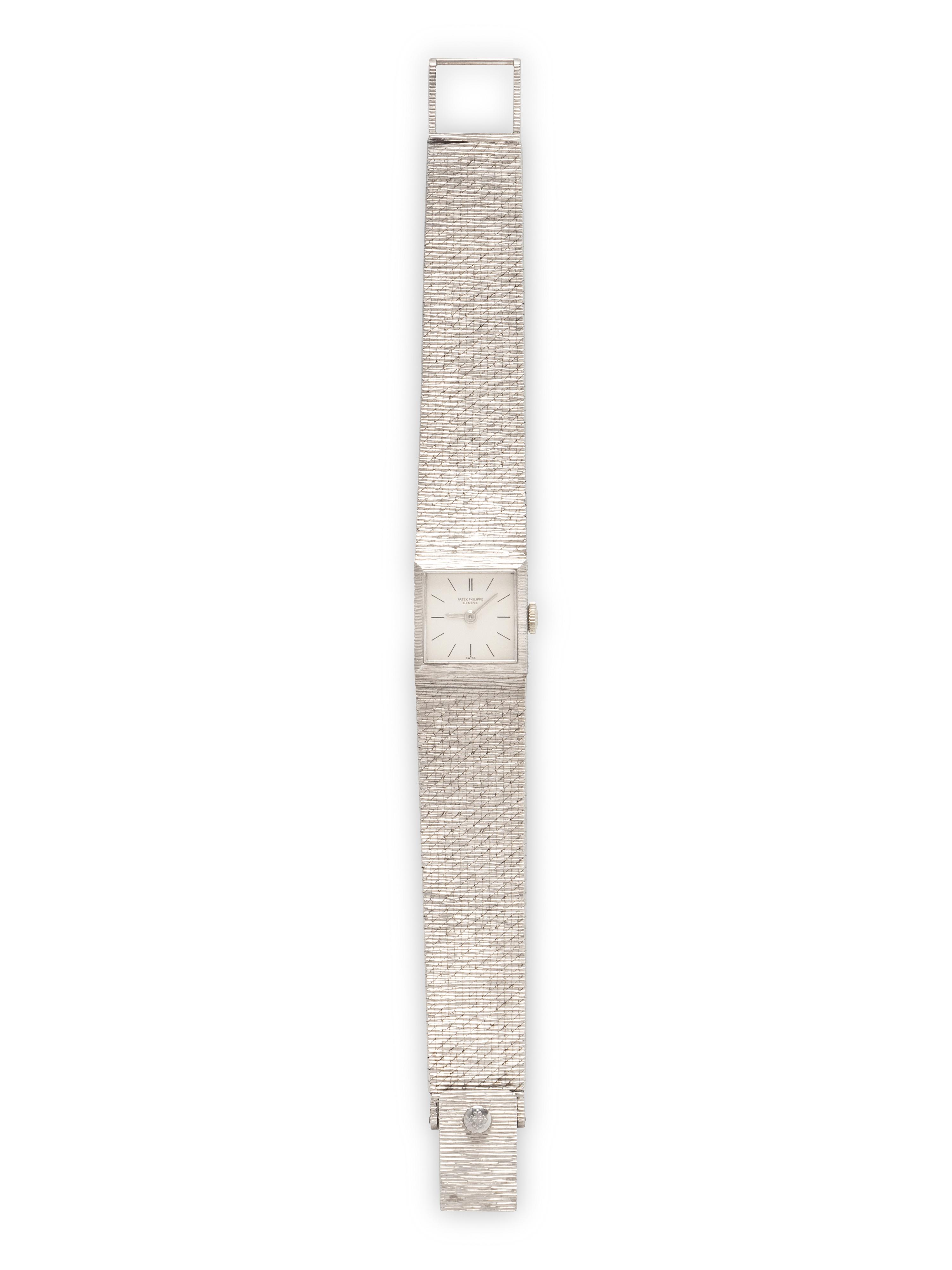 PATEK PHILIPPE, 18K WHITE GOLD WATCH