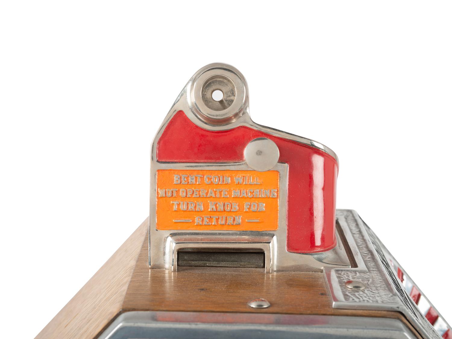 A Jennings One Cent Little Duke Gum Dispensing Slot Machine