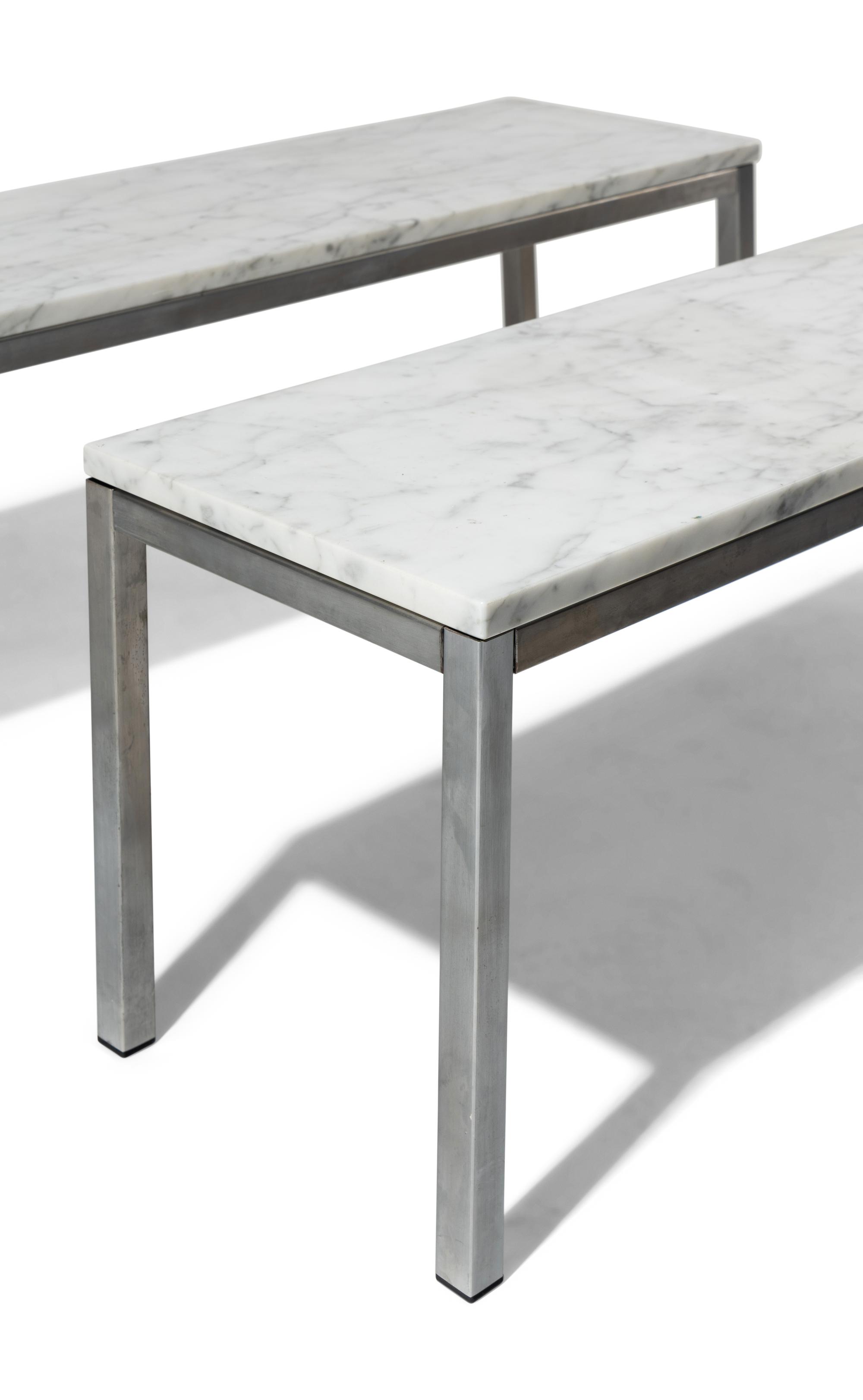 Pair of Marble Coffee Tables