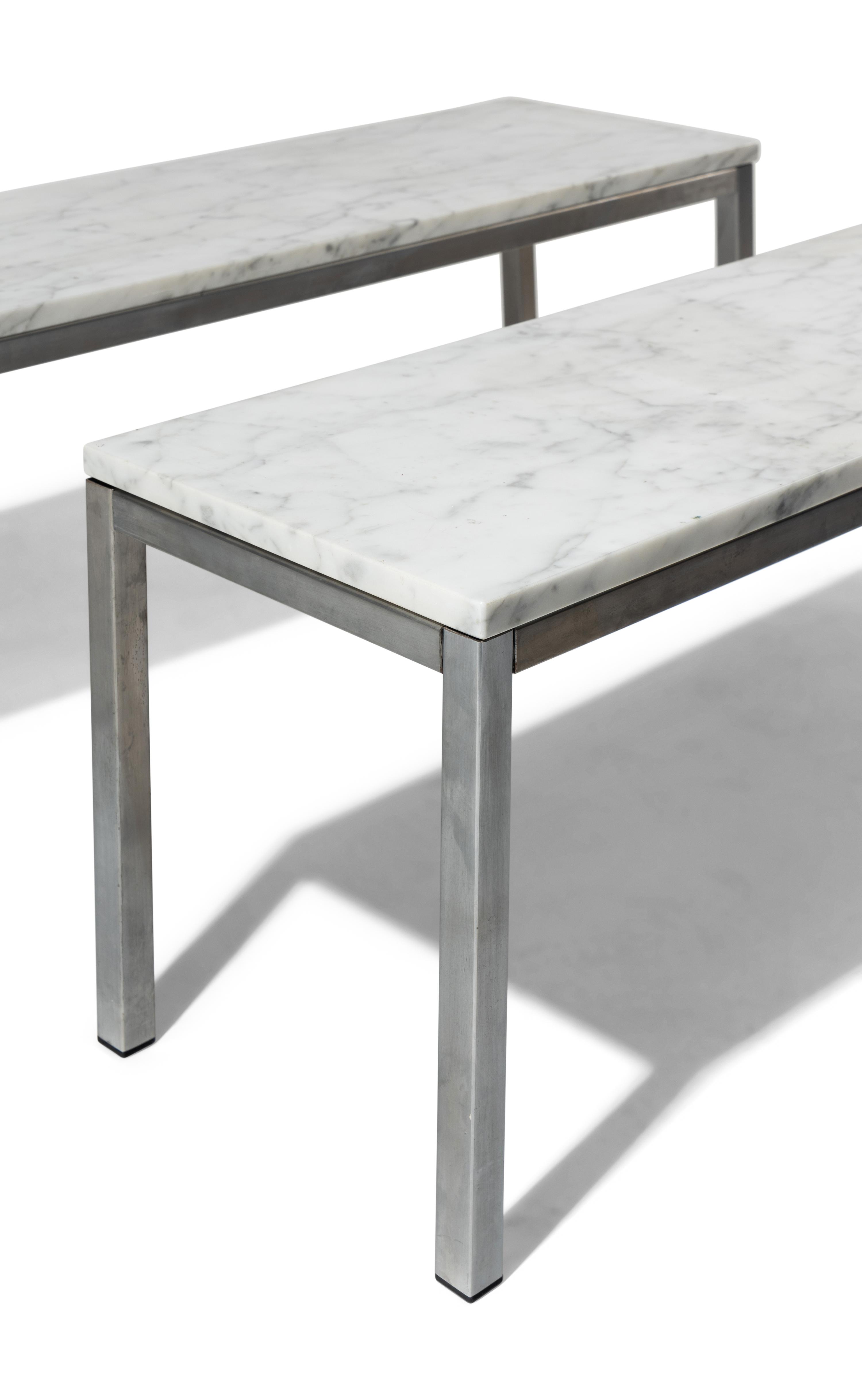 Pair of Marble Coffee Tables