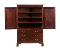 A George III Mahogany Linen Press