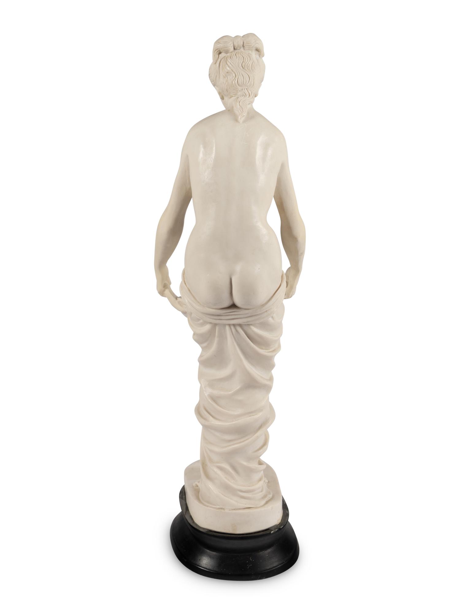 A Composition Sculpture of a Nude Water Maiden