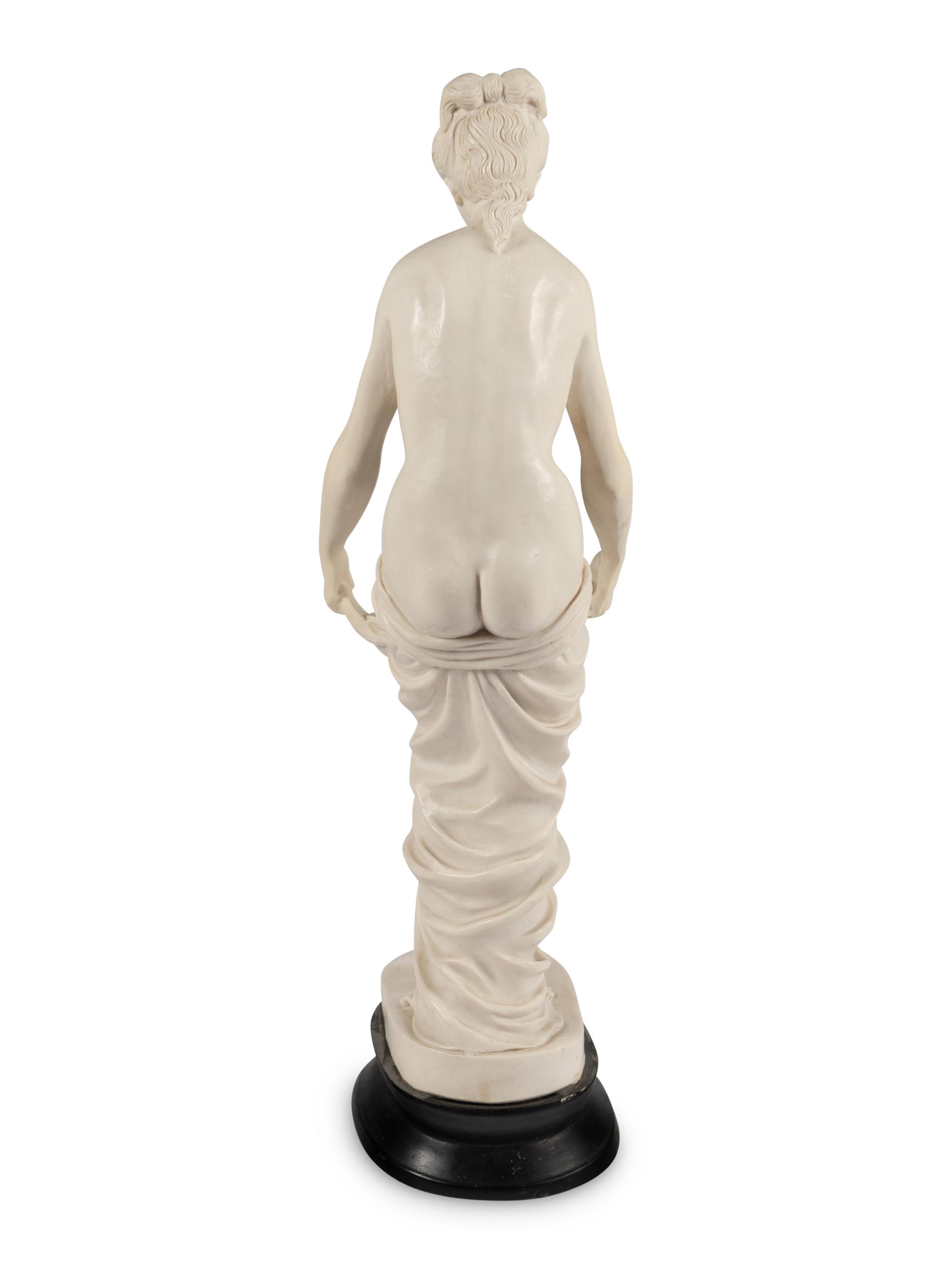 A Composition Sculpture of a Nude Water Maiden