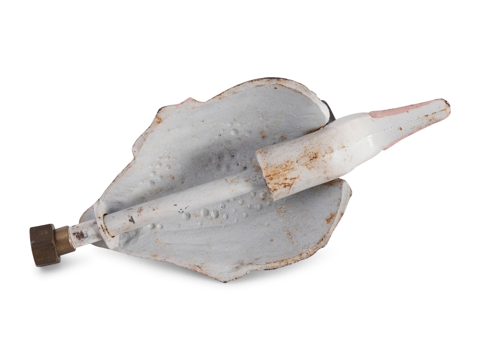 A Painted Cast Iron Duck-Form Sprinkler