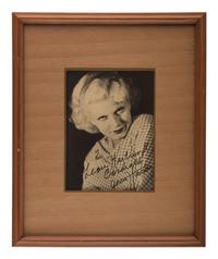 [HOLLYWOOD]. A group of 6 items highlighted by signed photographs of Bette Davis and Lon Cheney, Jr.
