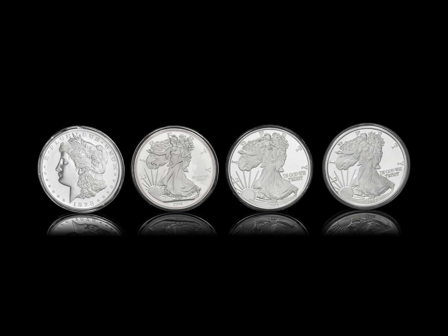 [PRIVATE ISSUE] Four 1-Pound Silver Rounds