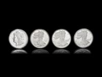 [PRIVATE ISSUE] Four 1-Pound Silver Rounds