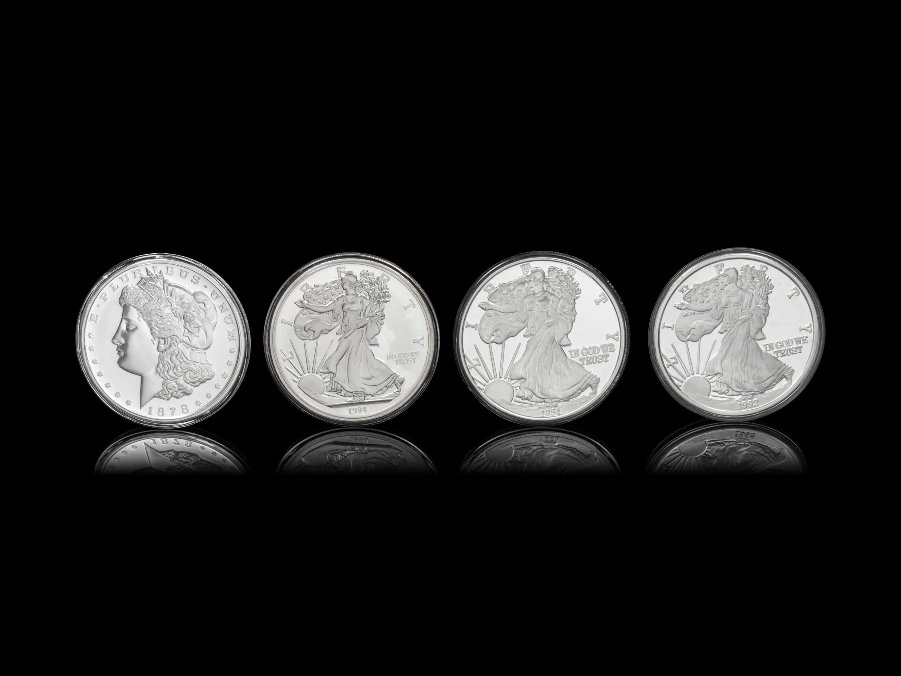 [PRIVATE ISSUE] Four 1-Pound Silver Rounds