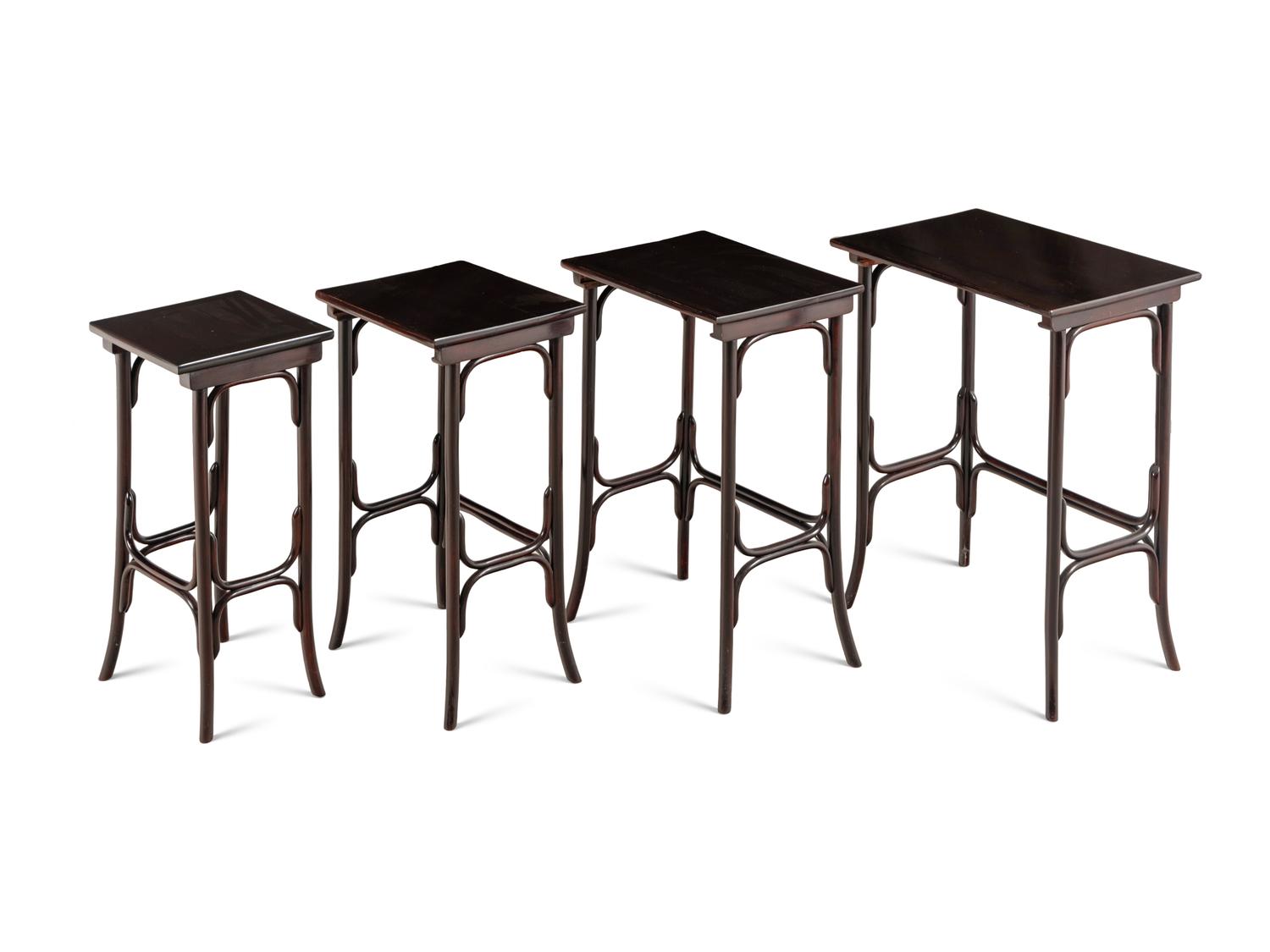 A Set of Four Thonet Nesting Tables