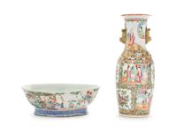 Two Famille Rose Porcelain Articles — 19TH CENTURY
