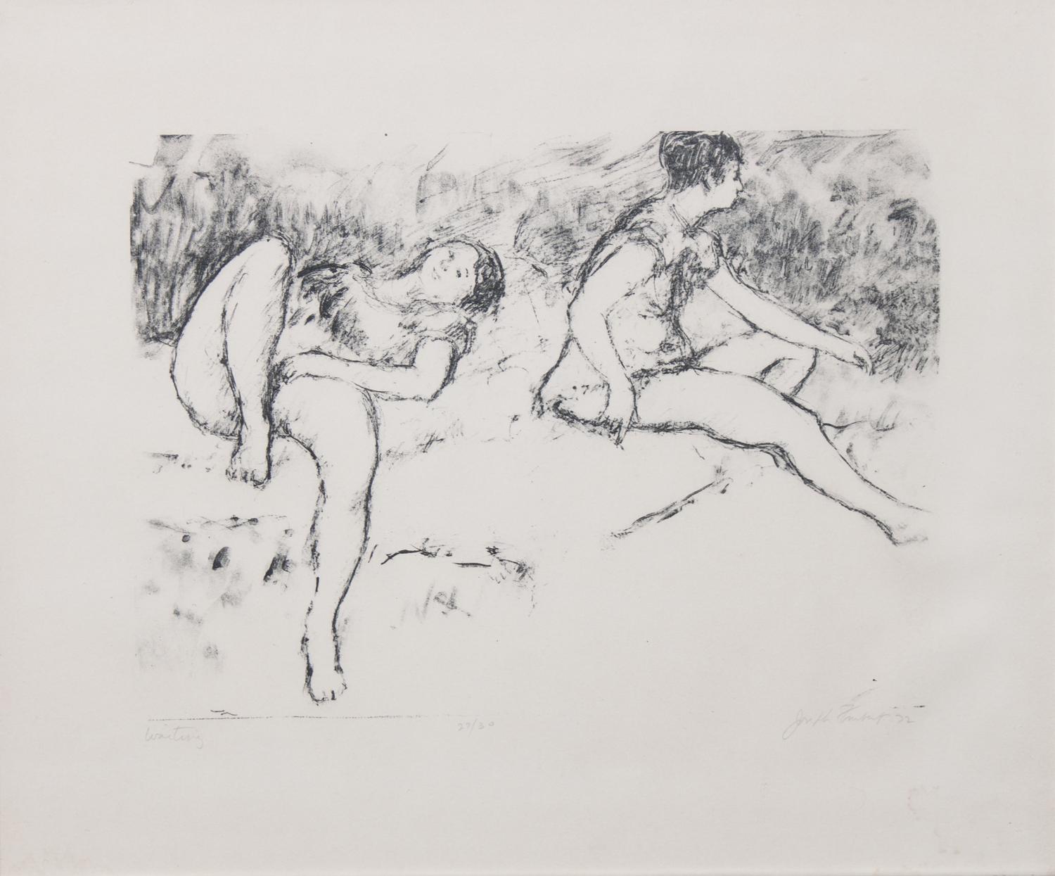 Joseph Friebert, (Wisconsin, 1908-2002), Nude and Waiting, 1972 (two works)