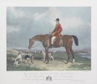 William H. BARRAUD, after - Edward HACKER, engraver Image 14 1/2 x 19 inches. — Mr. Charles Davis on the Traverser - Mr. William Long on Bertha