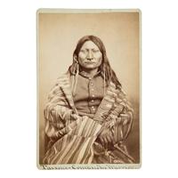 William P. Bliss (American, b. ca 1840) — Portrait of a Comanche Warrior, Fort Sill, Indian Territory ca 1870s