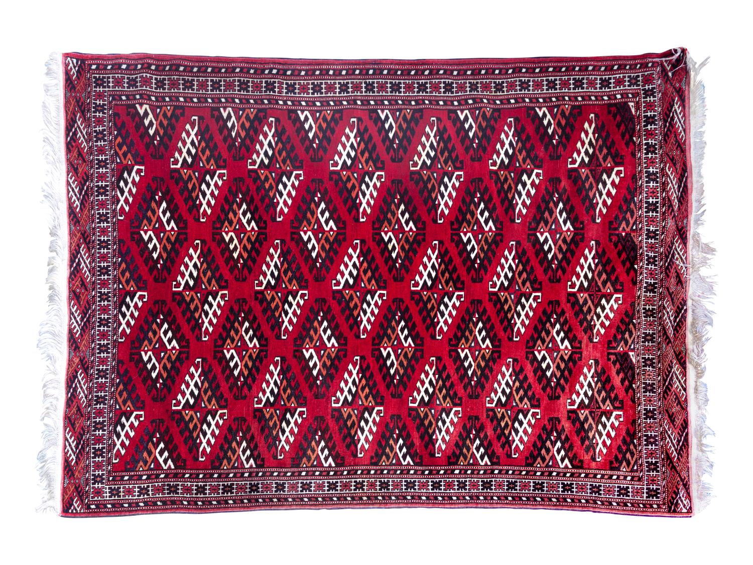 A Persian Wool and Silk Rug