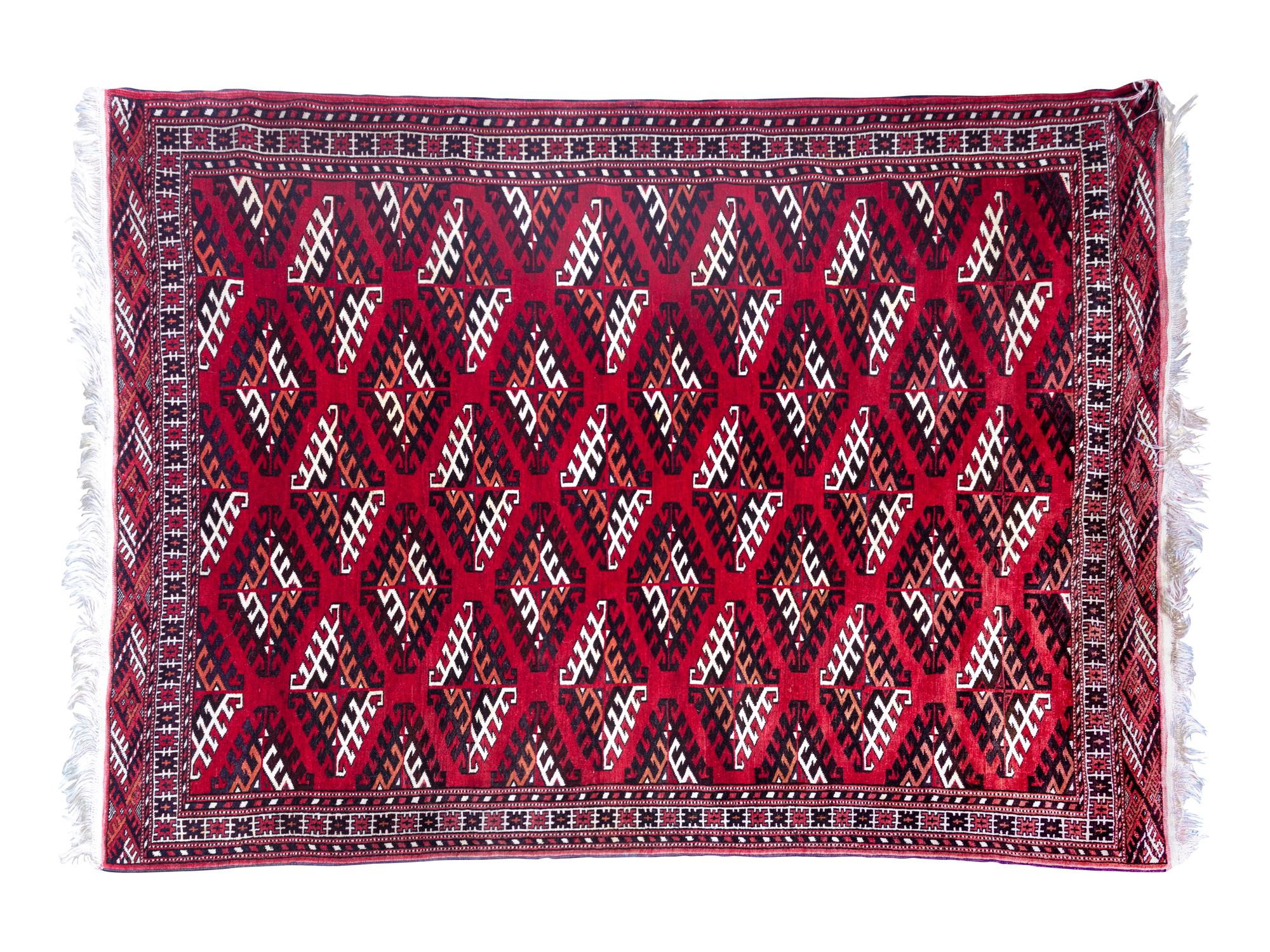 A Persian Wool and Silk Rug