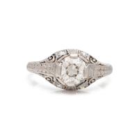 DIAMOND AND SAPPHIRE RING