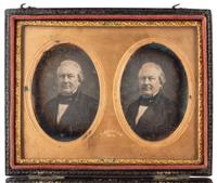 [FILLMORE, Millard (1800-1874)]. JACOBS, E., photographer. Stereodaguerreotype housed in Mascher Case. New Orleans, Louisiana: n.d., ca 1854.