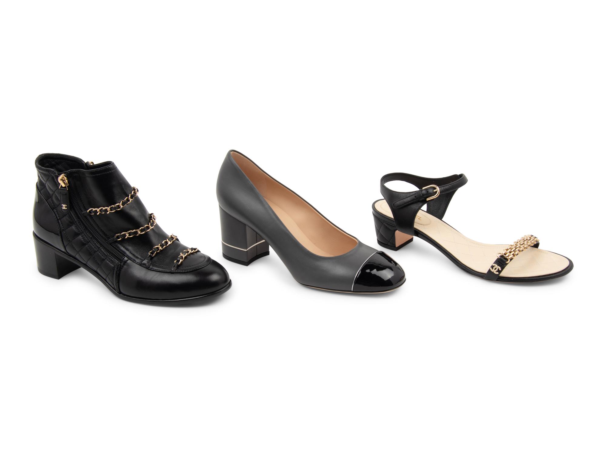Three Pairs of Chanel Shoes