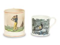 Six English Nautical Mugs
