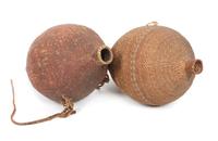 Two Paiute Basket Seed Bottles Height 12 1/2 x diameter 7 1/2 inches. — LATE 19TH CENTURY