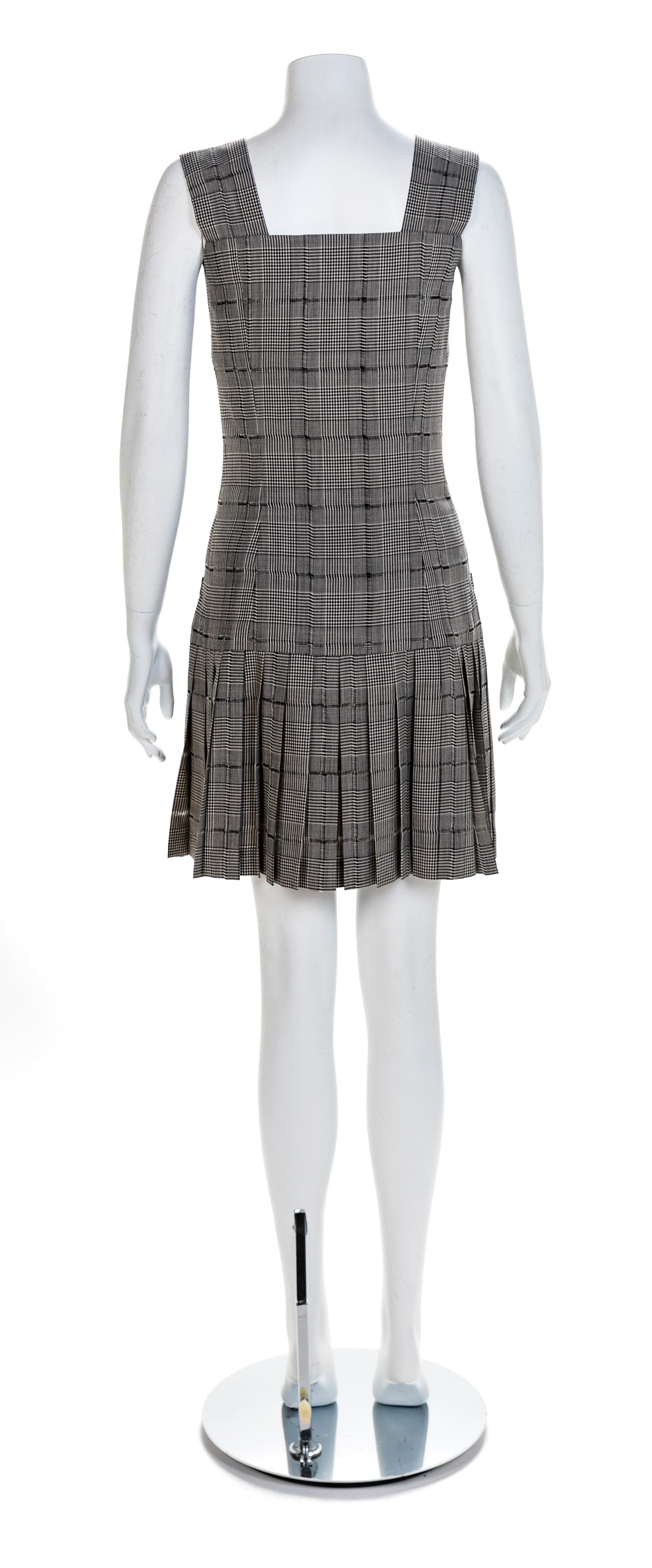 Atelier Versace Houndstooth Jacket and Dress, S/S 1994 Size label in jacket: 42