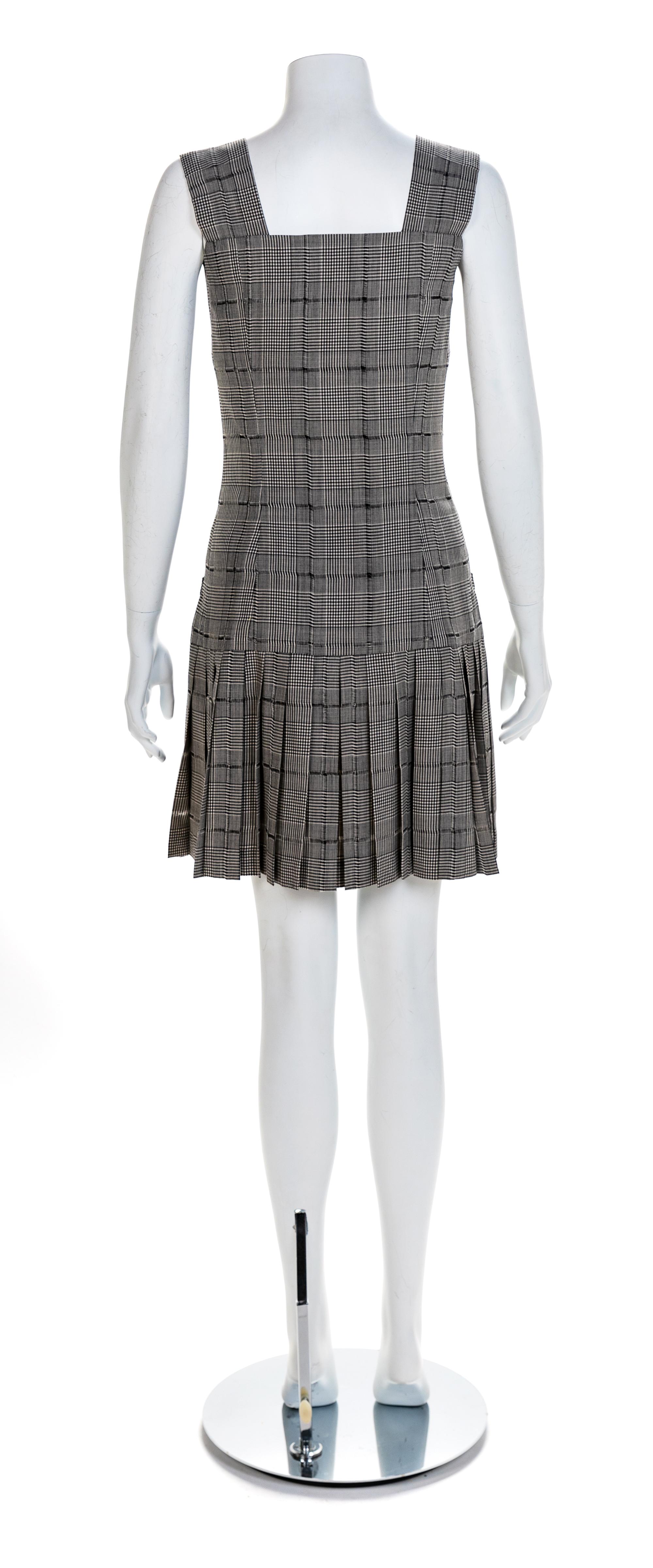 Atelier Versace Houndstooth Jacket and Dress, S/S 1994 Size label in jacket: 42