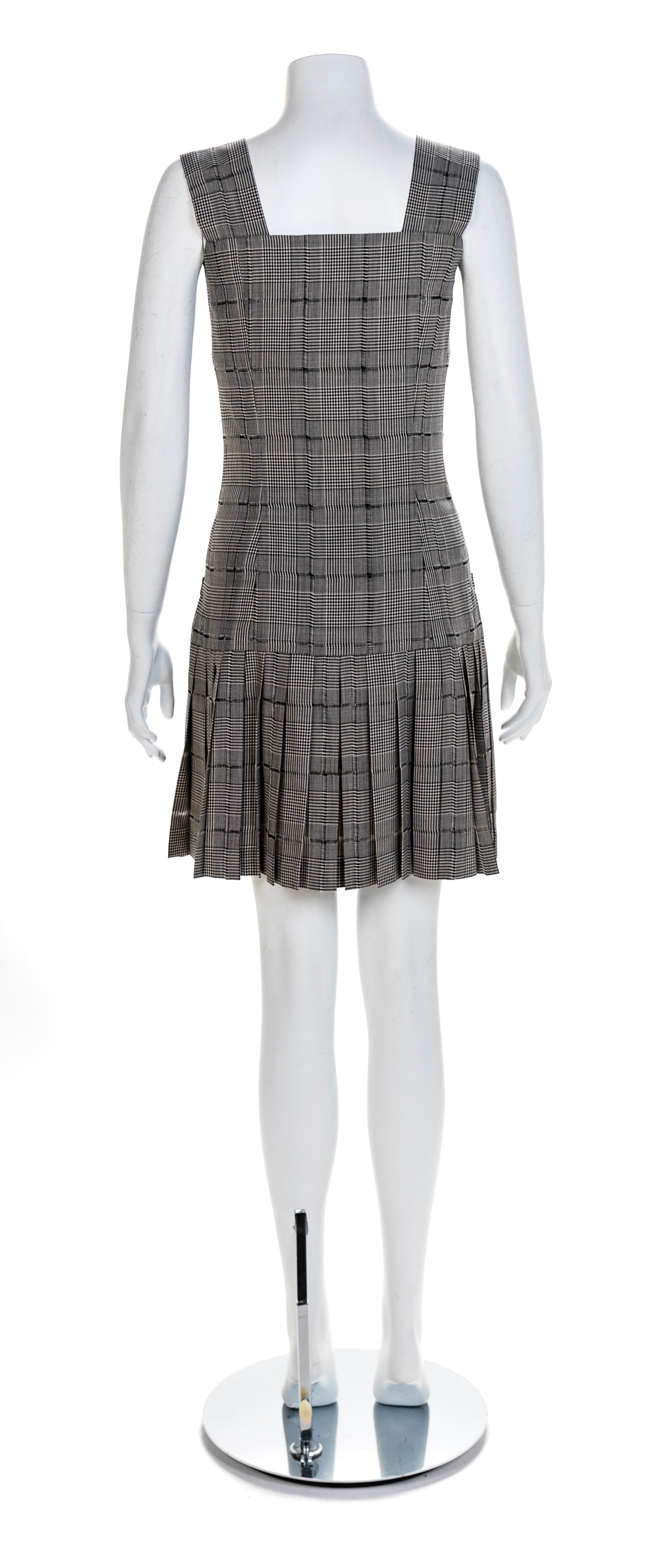 Atelier Versace Houndstooth Jacket and Dress, S/S 1994 Size label in jacket: 42